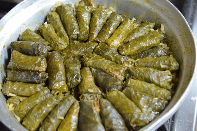 cairo-stuffed vine leaves-cooked copy